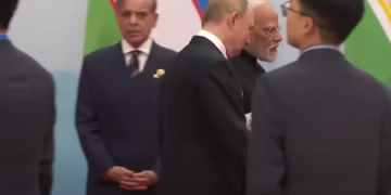As PM Modi, Putin walk past happily, Shehbaz Sharif seen alone in a corner