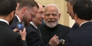 Russia shares ‘video of the day’ as PM Modi, Putin, Xi Jinping share warm moment at SCO Summit