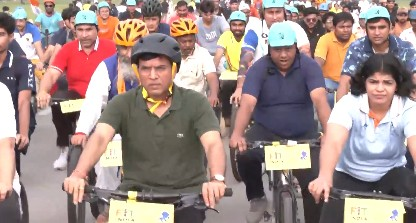 Fit India-Sundays on Cycle with ‘Garv se Swadeshi’ theme sees massive participation