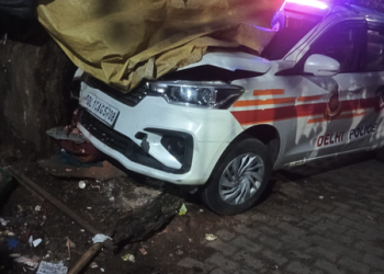 Man dies after being hit by police vehicle near metro station in Delhi