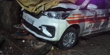 Man dies after being hit by police vehicle near metro station in Delhi