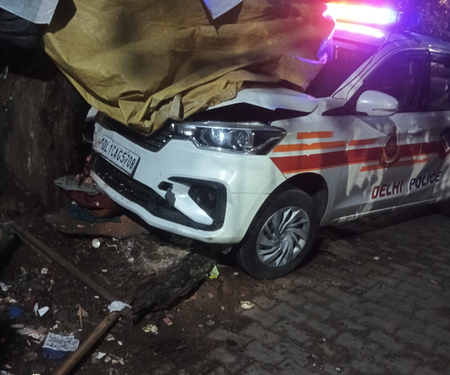 Man dies after being hit by police vehicle near metro station in Delhi