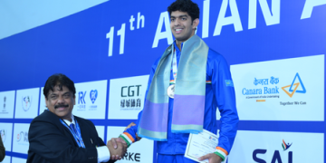 11th Asian Aquatics C’ships: Srihari Nataraj opens India’s medal tally with double haul