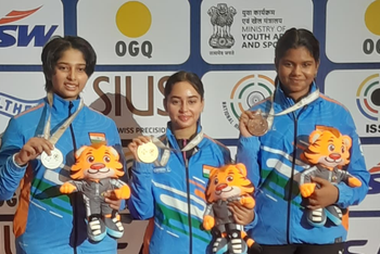 Jr World Cup Shooting: Clean sweep for India in women’s air rifle as hosts dominate Day 5
