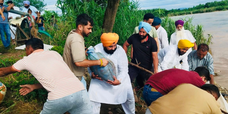HARJOT BAINS AT FORE FRONT IN ANANDPUR SAHIB; OVER 200 SAFELY EVACUATED FROM FLOOD-PRONE AREAS