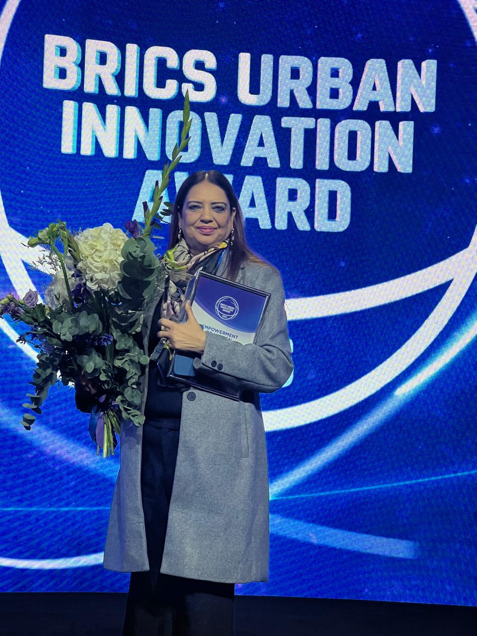 CHANDIGARH MAYOR HARPREET KAUR BABLA AWARDED PRESTIGIOUS AWARD AT BRICS URBAN INNOVATION FORUM 2025 AT MOSCOW, RUSSIA