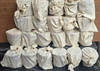 FOREIGN-BASED GANGSTER HAPPY JATT’S DRUG SMUGGLING MODULE BUSTED; HAIRDRESSER HELD WITH 25.9KG HEROIN, PISTOL