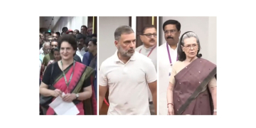 Sonia, Rahul Gandhi cast their votes for VP election