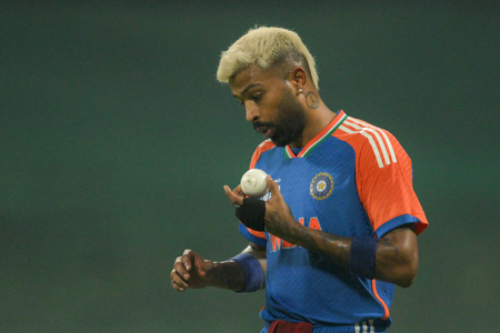 Hardik Pandya awarded ‘Impact Player of the Match’ medal after Oman clash