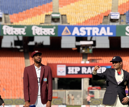 1st Test: West Indies hand debuts to Pierre and Layne, opt to bat first against India