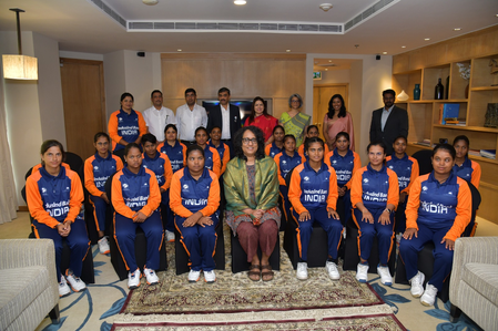 Indian women’s cricket team for the blind meets Sri Lanka PM ahead of inaugural Women’s T20 WC