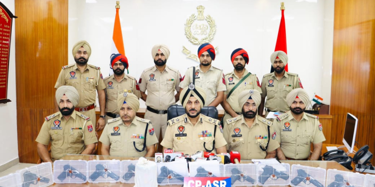 JUVENILE AMONG FIVE INVOLVED IN CROSS-BORDER ARMS AND NARCOTICS SMUGGLING HELD WITH 12 PISTOLS, 1.5KG HEROIN