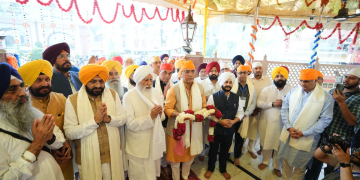 BHAGWANT MANN GOVERNMENT SEEKS BLESSINGS OF GURU SAHIB FOR EMBARKING EVENTS TO MARK 350TH MARTYRDOM DAY OF GURU TEGH BAHADUR