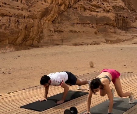 Sara Ali Khan & Ibrahim give fitness goals with their workout ‘on the rocks’