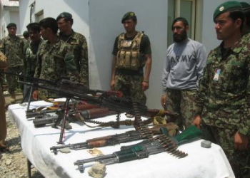 Illegal arms, munitions seized, smuggler detained in Afghanistan’s Panjshir