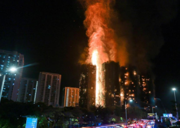 44 killed as fire engulfs high-rise Hong Kong buildings, 3 arrested