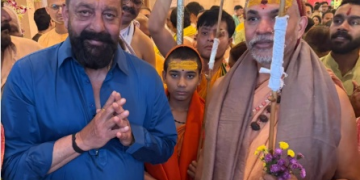 Sanjay Dutt meets Shankaracharya Swami Avimukteshwaranand, seeks blessings