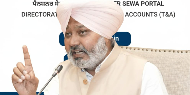 PUNJAB GOVERNMENT TO ORGANISE ‘PENSIONER SEWA MELA’ AT DISTRICT TREASURY OFFICES FROM NOV 13-15: HARPAL SINGH CHEEMA