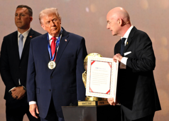 President Trump awarded FIFA Peace Prize at World Cup draw