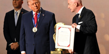 President Trump awarded FIFA Peace Prize at World Cup draw
