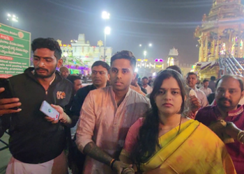 Suryakumar Yadav visits Tirumala Sri Venkateswara Swamy temple