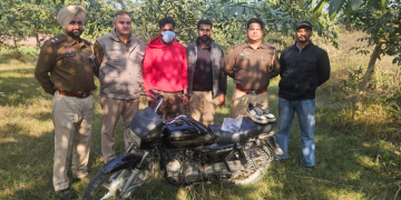 ONE MORE HELD IN CONNECTION WITH GURDASPUR GRENADE ATTACK CASE; ONE PISTOL, MOTORCYCLE USED IN CRIME RECOVERED