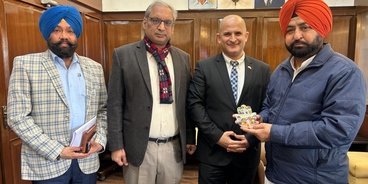 PUNJAB HOUSING AND URBAN DEVELOPMENT MINISTER HOLDS MEETING WITH ISRAELI DIPLOMAT