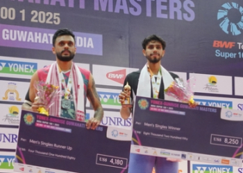 Guwahati Masters 2025: Sanskar Saraswat wins men’s singles title Tanvi Sharma, Roy-Sai Pratheek finish runners-up