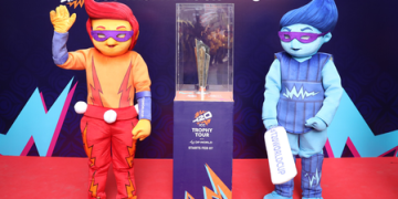 T20 WC 2026 trophy reaches alma maters of Pandya, Kishan and Samson