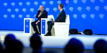 Trump’s jokes, jabs, and ad-libs mark his day one at Davos