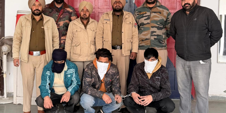 TARGETED KILLING AVERTED IN BATHINDA; THREE LINKED TO ARSH DALLA GANG HELD WITH 4 PISTOLS
