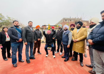 MP Malvinder Singh Kang and MLA Kulwant Singh Mohali Dedicate Gyms, Solar Lights and Public Benches in Mohali Villages