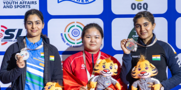 Asian Rifle/Pistol C’ship: Manu misses gold in shoot-off, Esha wins bronze in 25m Pistol