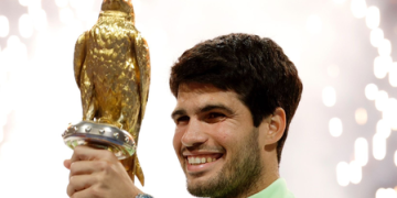 Alcaraz sinks Fils to lift Qatar Open trophy