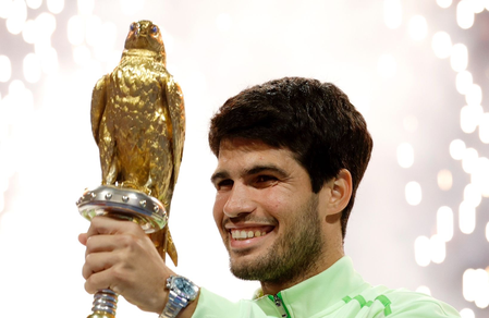 Alcaraz sinks Fils to lift Qatar Open trophy