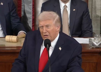 Trump hails tax cuts, border win; seeks voters ID and AI push