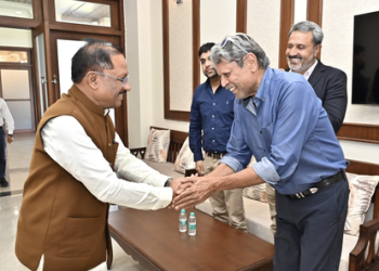 CM Vishnu Deo Sai and Kapil Dev discuss vision for international golf infrastructure in Chhattisgarh