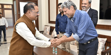 CM Vishnu Deo Sai and Kapil Dev discuss vision for international golf infrastructure in Chhattisgarh
