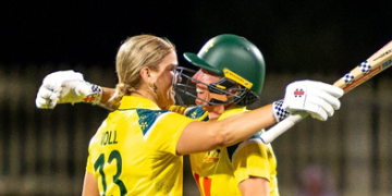 2nd ODI: Voll, Litchfield help Australia take ODI series with five-wicket win over India
