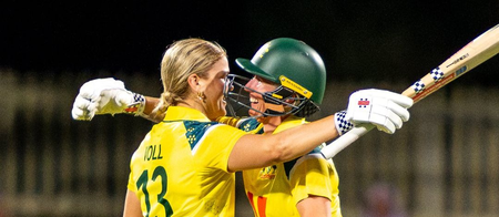 2nd ODI: Voll, Litchfield help Australia take ODI series with five-wicket win over India