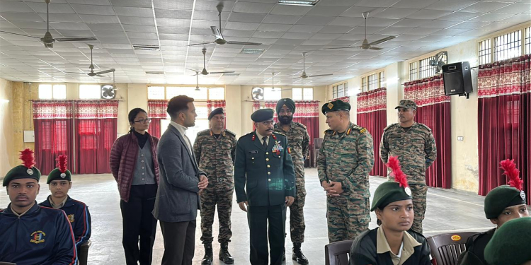 Brigadier Arun Bhardawaj visits NCC camp