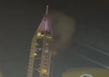 UAE air defences intercept Iranian missiles, debris hits tower in Dubai Marina