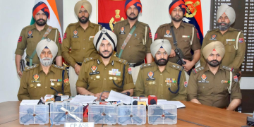 JUVENILE AMONG SIX LINKED TO CROSS-BORDER ARMS SMUGGLING MODULE HELD WITH FIVE PISTOLS IN AMRITSAR