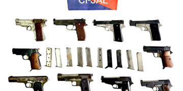 TWO LINKED TO INTER-STATE ILLEGAL WEAPONS SUPPLY MODULE HELD FROM UP; 10 PISTOLS RECOVERED