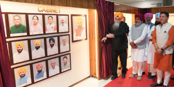 Speaker inagurates installation of sitting MLAs Photos in Punjab Vidhan Sabha