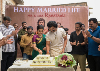 Rashmika Mandanna & Vijay Deverakonda greeted with a warm celebration on the set of ‘Ranabaali’
