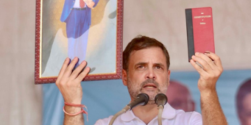 ‘Will fight till my last breath to protect Babasaheb’s ideals’: Rahul Gandhi