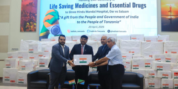 India gifts 2 tonnes of medical supplies to Tanzania