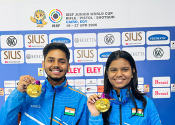 ISSF Jr World Cup: Shambhavi, Divyanshu clinch mixed team air rifle gold with junior world record score