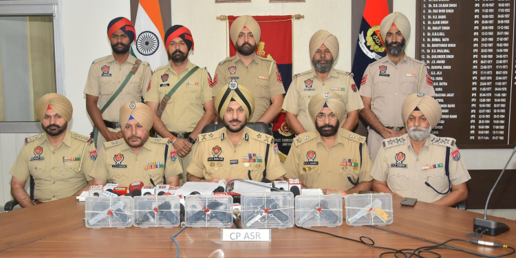 THREE LINKED TO CROSS-BORDER ILLEGAL ARMS SMUGGLING MODULE HELD IN AMRITSAR; 6 PISTOLS RECOVERED